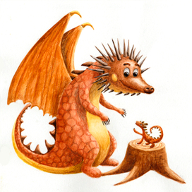 Дракон и ящерица
