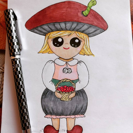 Девочка-грибочек