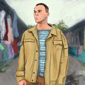 Алик на рынке