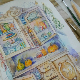 Аникварный шкаф