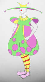 Эскиз  костюма "Клоунесса"