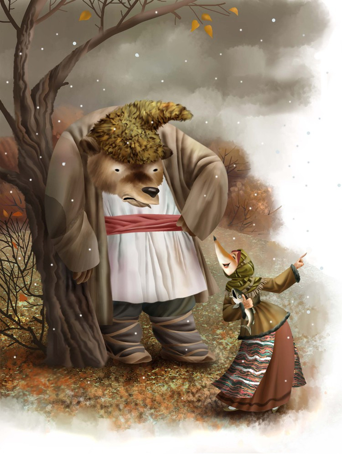 Крянгэ Лиса и Медведь
