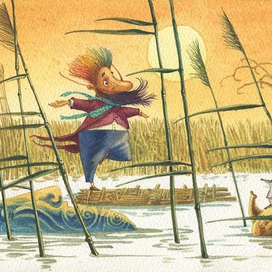 пан Клякса плывет