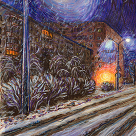 Ночной снегопад