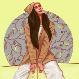 Девочка с лимонами