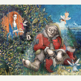 Принцесса, Серый Великан и три феи