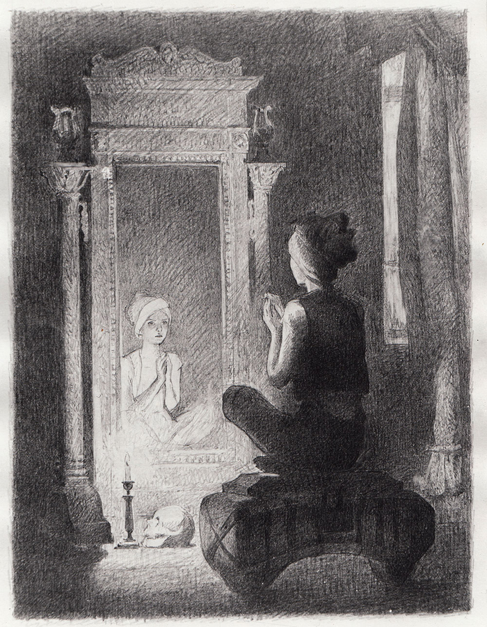 Иллюстрация к роману Э.Т.А. Гофмана "Житейские воззрения кота Мурра"