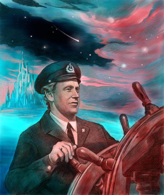 портрет писателя Крапивина