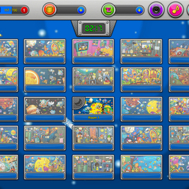 Меню игры " Alien World"