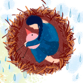 Иллюстрация к рассказу Н. Геймана "Младенчики"