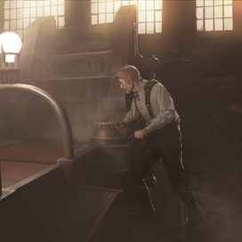 человек у станка