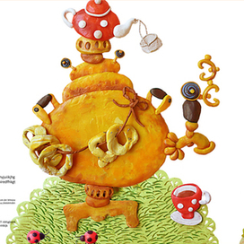 Разворот для книги Л. Филатова "Про Федота - стрельца, удалого молодца" 