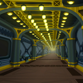 Фон для ан. сериала "Анфилада миров"