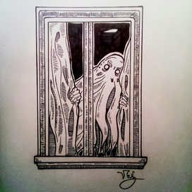 "Someone looks trough.."