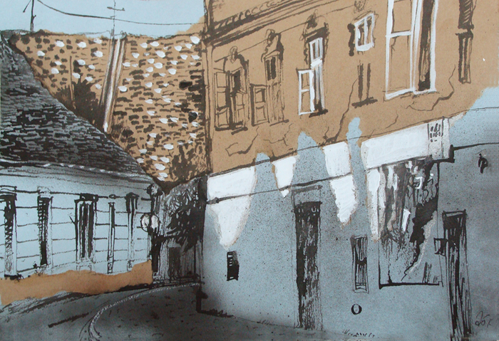 лист из "Сербского альбома" 2013, 30х40