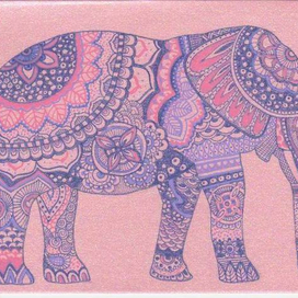 открытка слоник