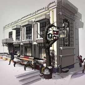 экстерьер кафе "Папа Карла (г. Днепропетровск)