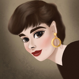 Портрет Одри Хепберн