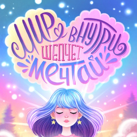 Открытка с леттерингом