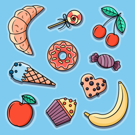 Сладкие стикеры