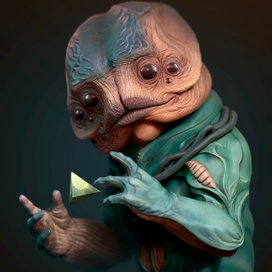 Инопланетянин (ZBrush, Adobe Photoshop)
