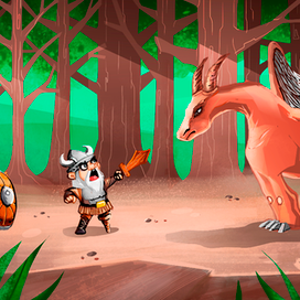 Викинги в лесу