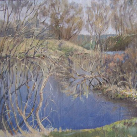 Весенний этюд , р.Уводь.