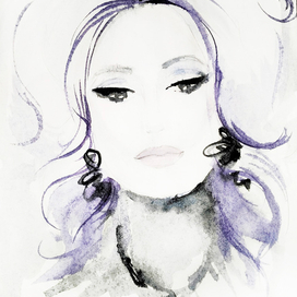 fashion illustration portrait