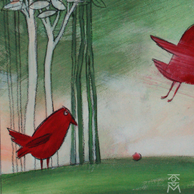 Красные птицы