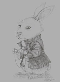 Кролик из сказки "Алиса в стране чудес"