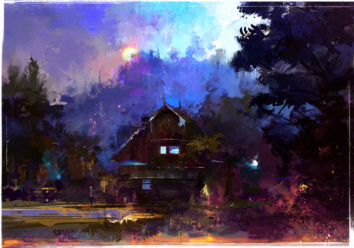 вечерний скетч