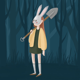 Девочка с лопатой