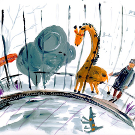 И в зоопарке поникшие звери