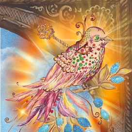 Иллюстрация к книге "Соловей" Х.К.Андерсен для издательства KIRJASTUS PAPÜÜRUS