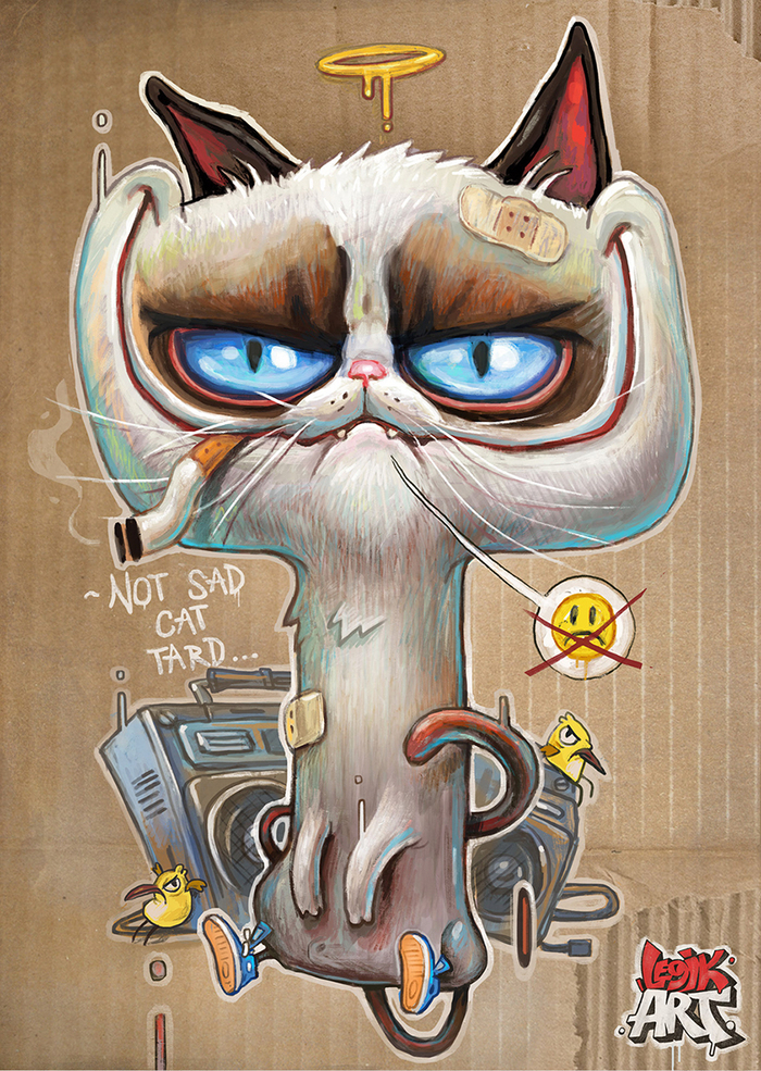 Не грустный кот