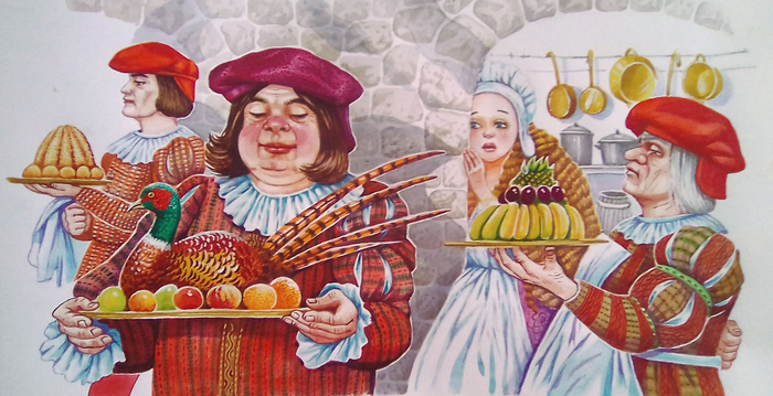 Иллюстрация к сказке ,,Король-дроздобород,,