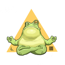 жаба в позе лотоса