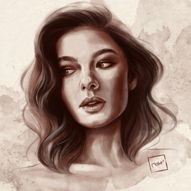 Цифровой портрет с эммитацией под карандаш