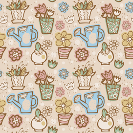 Паттерн с цветами