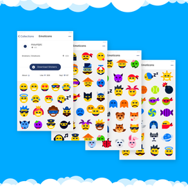 Коллекция стикеров для mountpic мессенжера