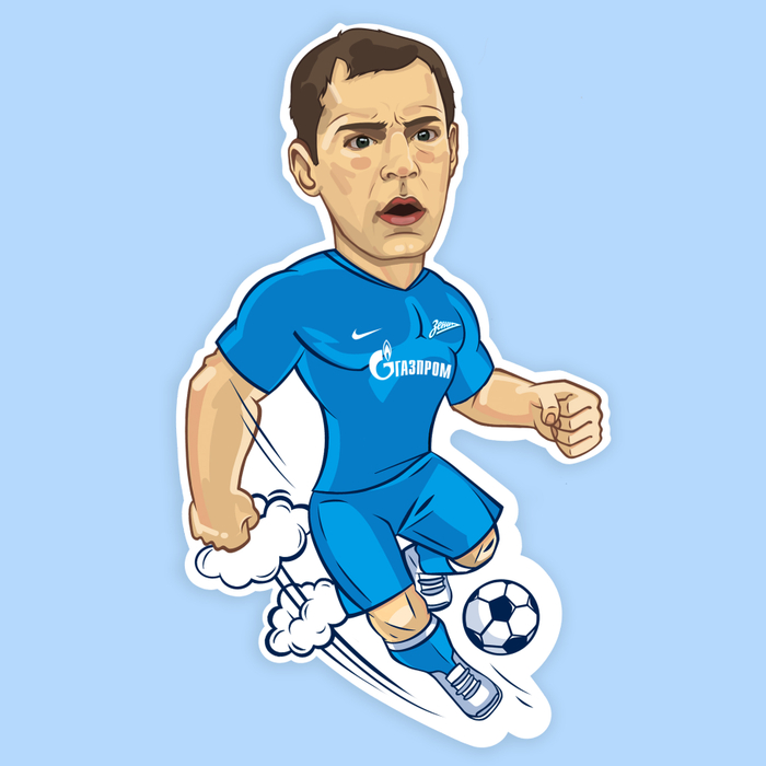 Stickers for Telegram for FC Zenit.