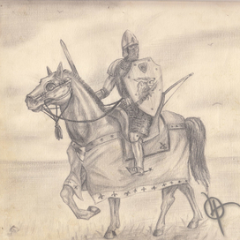 Рыцарь с девизом "Одинокий волк"