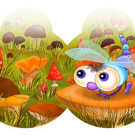 книжка-игрушка "Путешествие козявочки" разворот 3