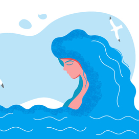 Девушка и море