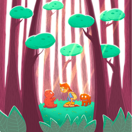 Children book illustration | Forest Adventure