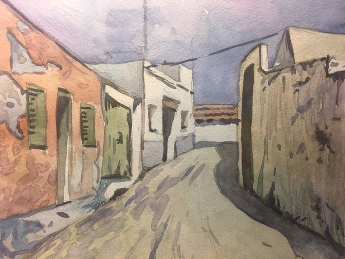 Пасмурный Тенерифе.Этюд.