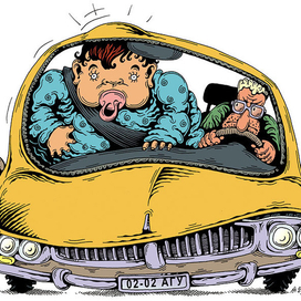 Изменения в ПДД (иллюстрация в журнал TimeOut)