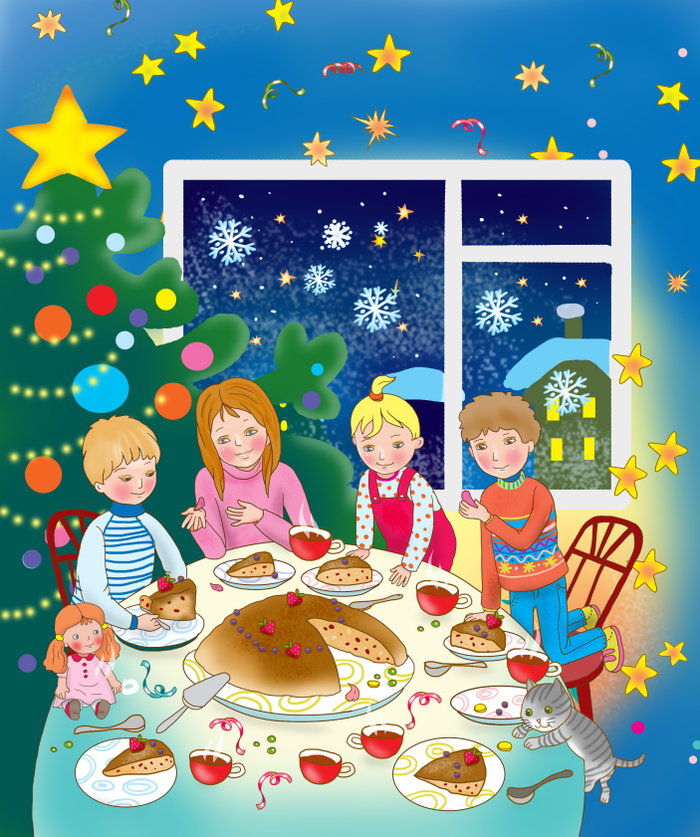 рождественский кекс 