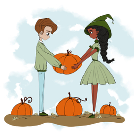 дети и тыква