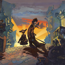 Заяц и волк